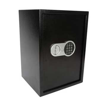 Cofre Eletrónico Perel 500x350x310mm Preto